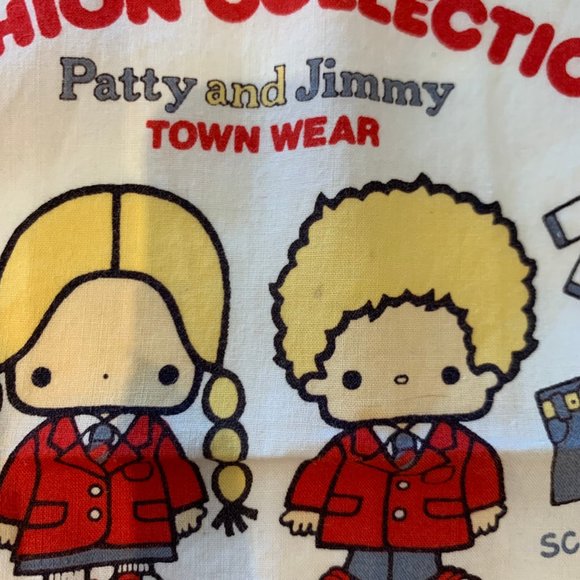 RARE LOT OF 3 VINTAGE 1970S SANRIO PATTY AND JIMMY HANDKERCHIEFS - Picture 16 of 16